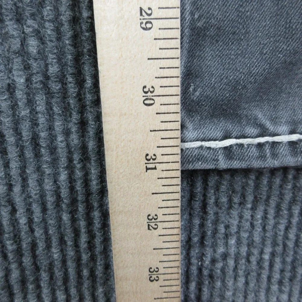 True Religion Jeans Mens 36 Black Vinny Super T Flap Wide-Leg Relaxed 37x31*